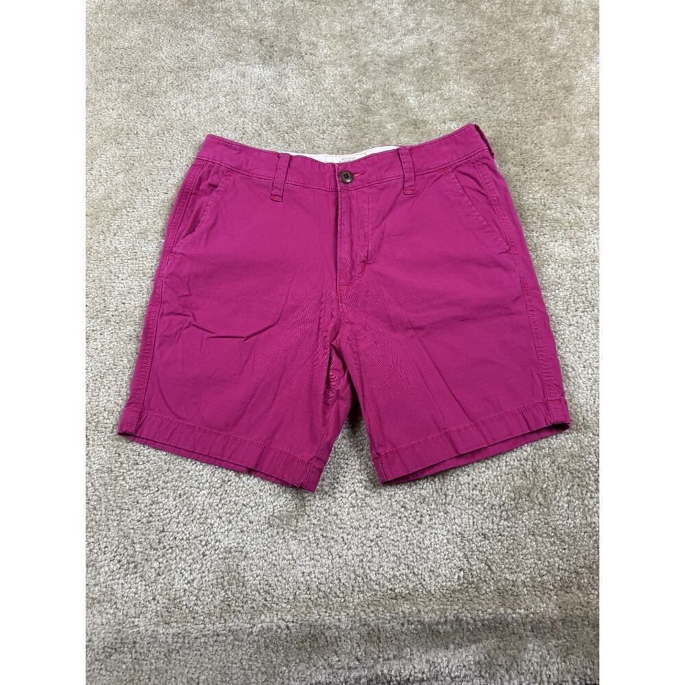 Hollister Beach Prep Fit Pink Cotton Stretch Shorts Size 30 Preppy Beach B323